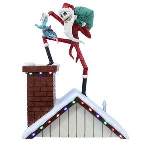 Disney Showcase 6003658 Santa Jack On Rooftop - P21128