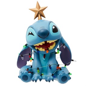 Disney Showcase 6015328 Christmas Stitch Wrapped In Lights - P21135