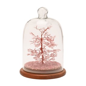 SP3726 Serenity Gemstone Tree Rose Quartz - P3809