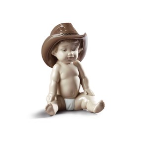 Lladro 01009127 Boy With Cowboy Hat - P4318