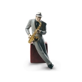 Lladro 01009330 Jazz Saxophonist - P4479