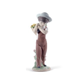 Lladro 01008675 Gathering Flowers, 60th Anniversary Piece - P4756