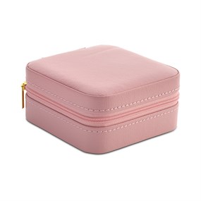 Pink Square Fitted Travel Jewel Box - P55164