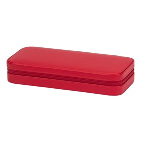 Bonded Red Leather Travel Jewellery Box - P55185