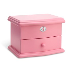 Pink Wooden Musical Jewellery Box - P56201