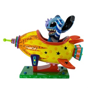 Disney By Romero Britto 6019019 Stitch Rocket Ship - P57208