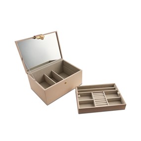 Stackers Two Tone Blush Pink Jewellery Box - P58102