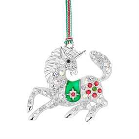 Newbridge Silverware Silver Plated Unicorn Christmas Decoration - P59151