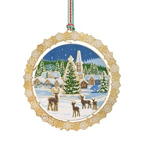 Newbridge LW618 Christmas Village With Deer - P59186