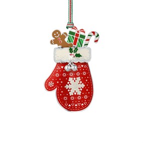 Newbridge Snow Mitten And Gifts Decoration - P59203