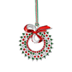 Newbridge Silverware Christmas Wreath With Bow - P59227