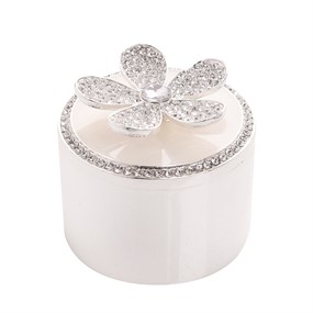 Jewelled Flower Trinket Box - P60131