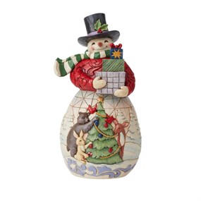 Jim Shore 6009692 Snowman With Gifts - P61102