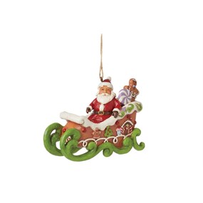 6015508 Jim Shore Santa In Sled - P61111