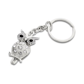 Sophia Owl Crystal Set Keyring - P65308