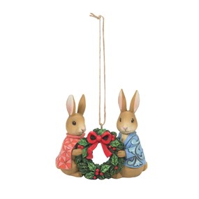 Beatrix Potter 6010690 Peter With Flopsy Hanging Ornament - P87137