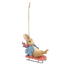 Beatrix Potter 6010691 Peter Sledding Hanging Ornament - P87138