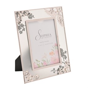 SP3505F46 Sophia Daisy Glass And Metal Photo Frame - P88106