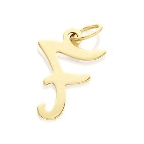 9ct Gold Initial F Pendant - R50100