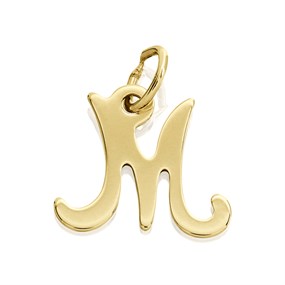 9ct Gold Initial M Pendant - R50107