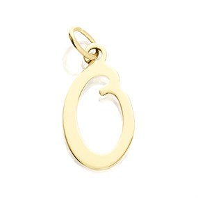 9ct Gold Initial O Pendant - R50109