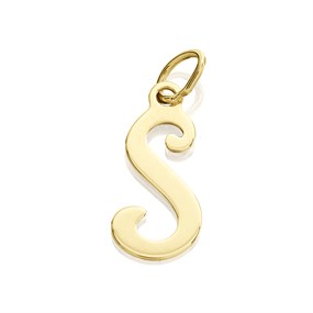 9ct Gold Initial S Pendant - R50113