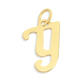 9ct Gold Bold Script Initial Y - R50119