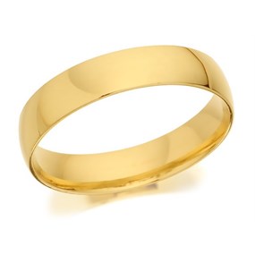 18ct Gold Extra Heavyweight Court Wedding Ring - 5mm - R56181 | F.Hinds ...