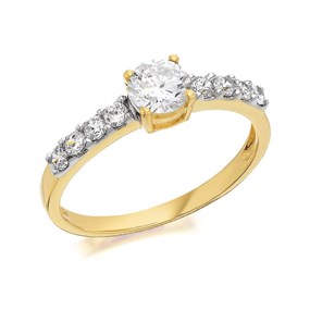 9ct Gold Cubic Zirconia Ring - R5916