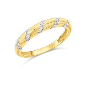 9ct Gold Cubic Zirconia Ring - R5972