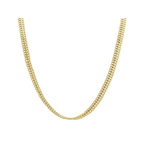 Aureus 9ct Bonded Gold On Sterling Silver Fancy Necklet - 18in - R6007