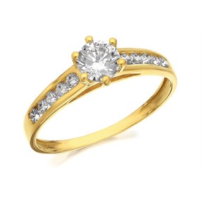 9ct Gold Cubic Zirconia Ring - R6553