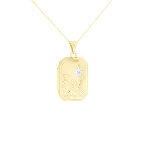 9ct Gold Diamond Locket - R7265