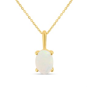 9ct Gold Opal Necklace - R82126