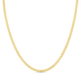 9ct Gold 20in Diamond Cut Hollow Curb Chain - R9024