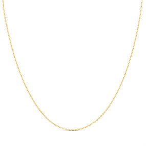 9ct Gold 20in Diamond Cut Solid Trace Chain - R9489