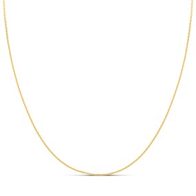 9ct Gold Diamond Cut 18in Trace Chain - R9495