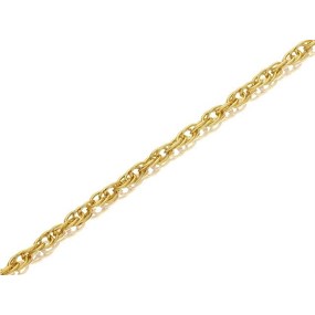 9ct Gold 1mm Wide Solid Prince Of Wales Chain - 18in - R9707