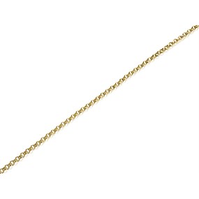 9ct Gold 2mm Wide Round Solid Belcher Chain - 18in - R9835