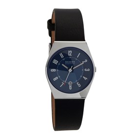 Skagen SKW3036 Grenen Lille Black Leather Strap Watch - W06272