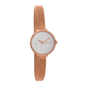 Skagen SKW3043 Gitte Lille Rose Gold Plated Mesh Bracelet Watch - W06275