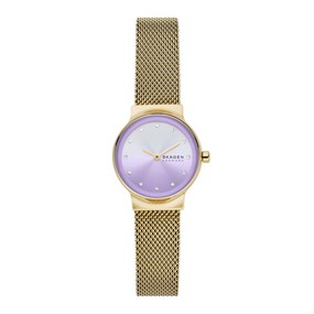 Skagen SKW3084 Freja Lille Gold Plated Mesh Bracelet Watch - W06295