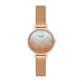 Skagen SKW3107 Anita Lille Rose Gold Plated Mesh Bracelet Watch - W06300