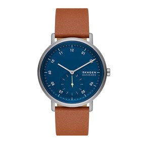 Skagen SKW6888 Kuppel Brown Leather Strap Watch - W06310