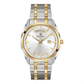 Bulova 98C127 Classic Two Tone Bracelet Watch - W09115