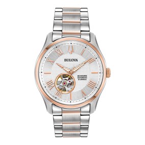 Bulova 98A213 Wilton Two Tone Automatic Bracelet Watch - W09281