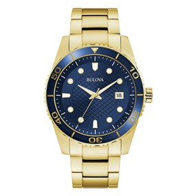 Bulova 98A197 Gold Plated Bracelet Watch - W09324