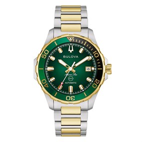 Bulova Marine Star 98B467 Automatic Two Tone Bracelet Watch - W09405