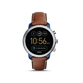 Fossil FTW4004 Q Explorist Brown Leather Strap Smartwatch - W10153