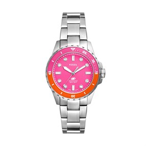Fossil ES5351 Blue Pink Dial Bracelet Watch - W10354